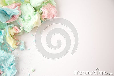 Fluffy cotton candy Stock Photo