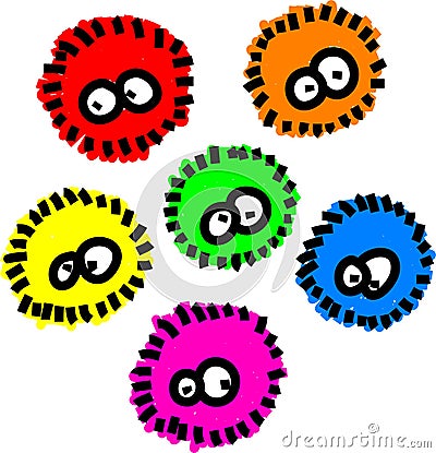 Fluffy Germs Stock Photo