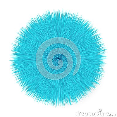 Fluffy Hair Ball Vector Illustration