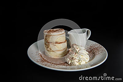 Fluffy Japan souffle pancakes Stock Photo