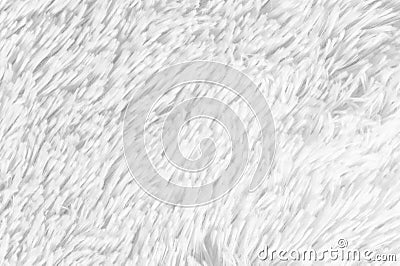 Fluffy plaid of polyester with a long heap gray. Comfortable home textiles. Background, texture Stock Photo