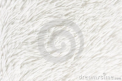 Fluffy plaid of polyester with a long heap gray. Comfortable home textiles. Background, texture Stock Photo