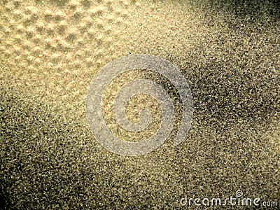 Fluffy sand produced by vibrating surface. Abstract background that looks like sand dunes from another planet Stock Photo