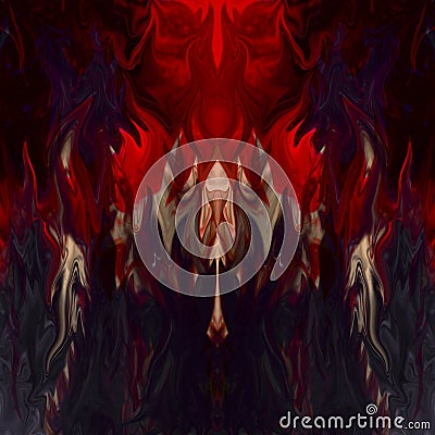 Fluid abstract background - In the upper part of the image the s Stock Photo