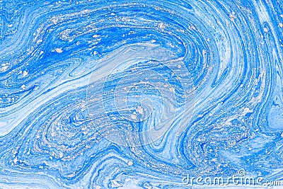 Liquid acrylic. Fluid art- color blot Stock Photo