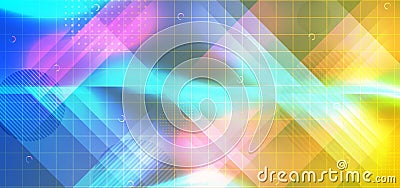 Fluid colorful shape background with modern rainbow colors Vector Illustration