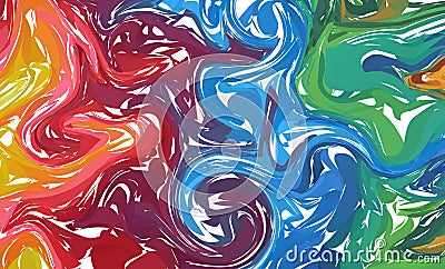 Fluid colorful shapes background. Rainbow Trendy gradients. Fluid shapes composition. Abstract Modern Liquid Swirl Marble flyer de Vector Illustration