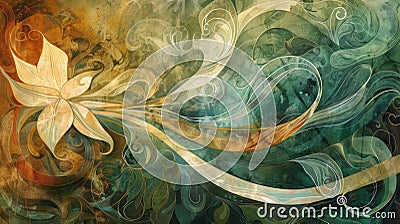 Fluid and dynamic artistic expressions with intricate swirls and captivating patterns AIG62 Stock Photo