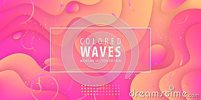 Fluid gradient shapes composition. Liquid color background design. Design posters. Vector illustration. Vector Illustration