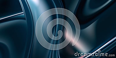 Fluid mercurial substance. Abstract iridescent background. Smooth gradient layout for decoration Stock Photo