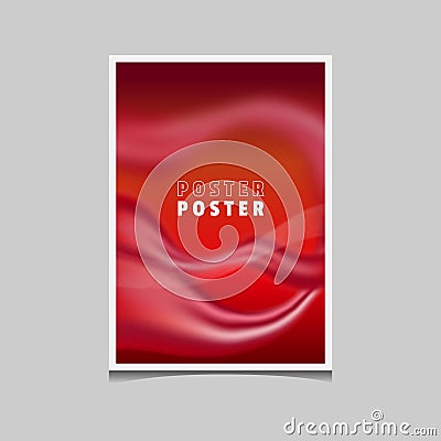 Fluid and wavy blur gradient background for poster banner cover concept Vector Illustration