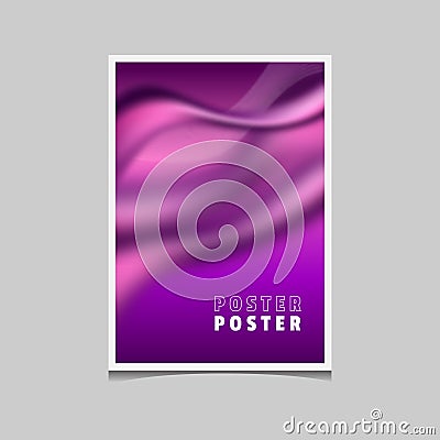 Fluid and wavy blur gradient background for poster banner cover isolated Vector Illustration