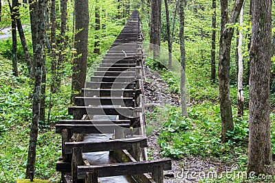 Flume at Mabry Mill, Blue Ridge Parkway, Virginia, USA Stock Photo