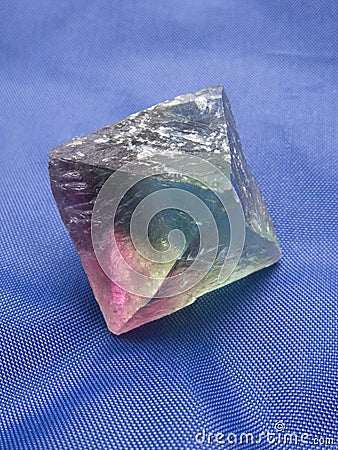 Fluorite crystal Stock Photo