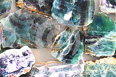fluorite mineral texture Stock Photo