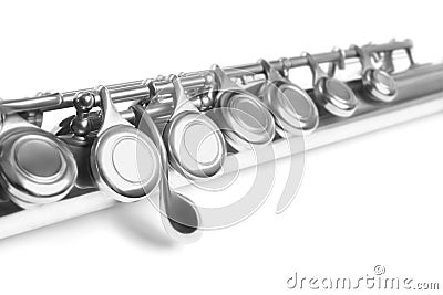 Flute closeup Stock Photo