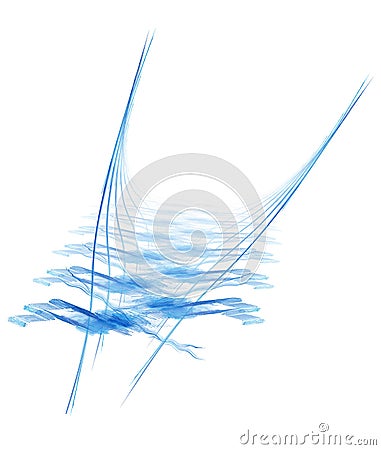 Fluted Water Glass Stock Photo