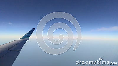 fly in the air by plane Stock Photo