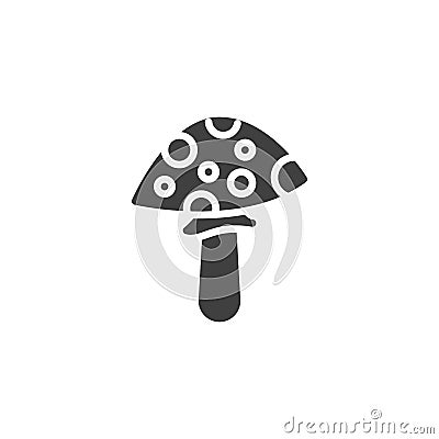 Fly amanita vector icon Vector Illustration