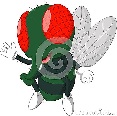 Fly cartoon Vector Illustration