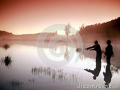 Fly Fishing Stock Photo