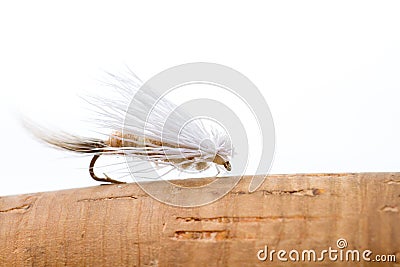 Fly Fishing Dry Fly Caddis Stock Photo