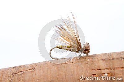 Fly Fishing Dry Fly Caddis Stock Photo