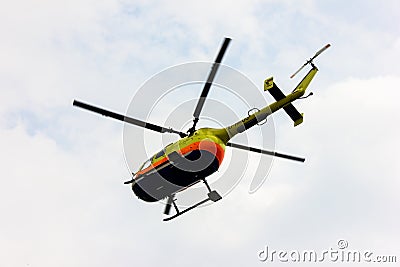 Fly helicopter show air chopper air force flying Editorial Stock Photo