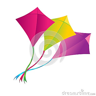 We fly kites because we long to be birds Stock Photo
