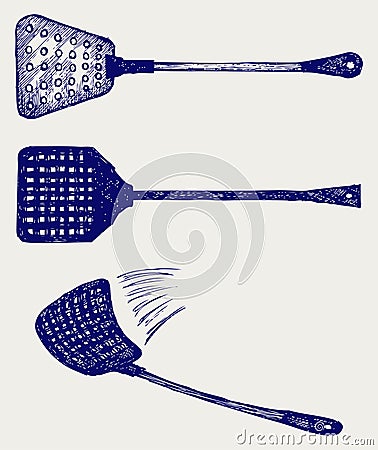 Fly swatter Vector Illustration