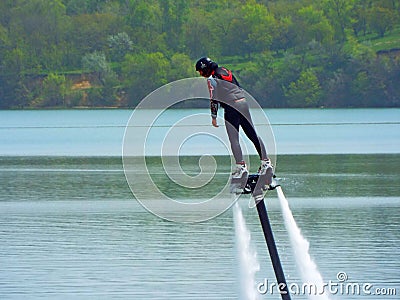 Flyboard Editorial Stock Photo