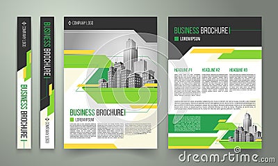 flyer, cover design, business brochure Stock Photo