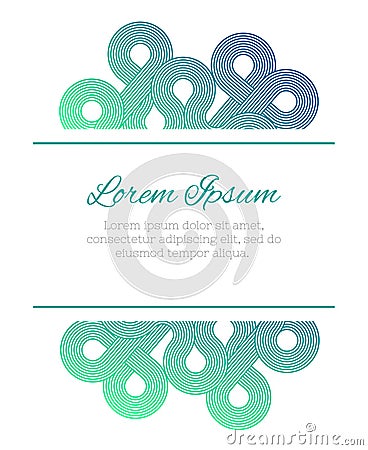 flyer design design templated. Minimalistic elegant layout. Gradient pattern. Place for text Stock Photo