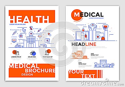 Flyer Design-Medical Flyers Vector Illustration