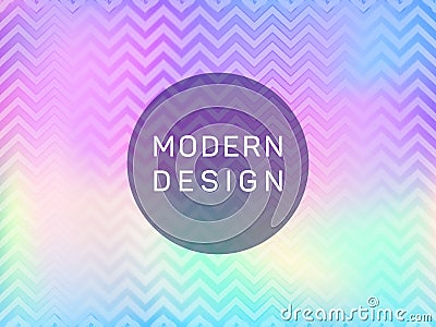 Flyer neon hologram texture vector background. Vector Illustration