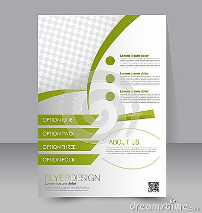 Flyer template. Business brochure. Editable A4 poster Vector Illustration