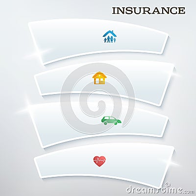 Flyer-template-layout-insurance-services1 Vector Illustration