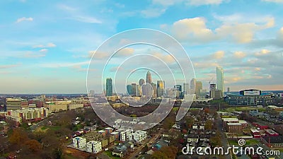 Flyg- sikt av Charlotte NC horisont Flyg- sikt av Charlotte NC horisont