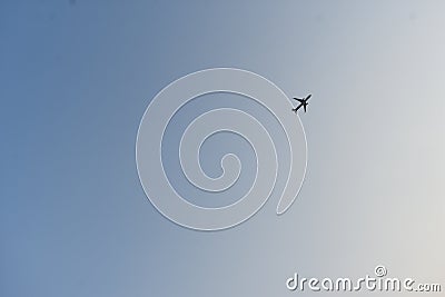 Flying across a clean sky Stock Photo