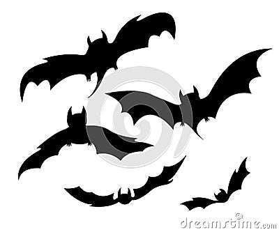 Flying bats Vector Illustration