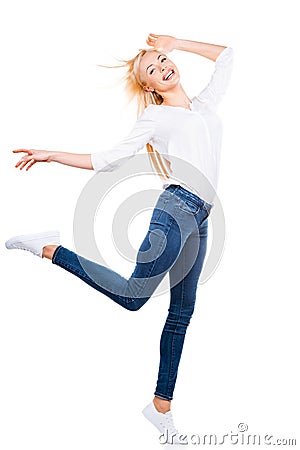 Flying beauty. Stock Photo