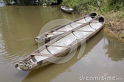 Flying bomb boat Stock Photo