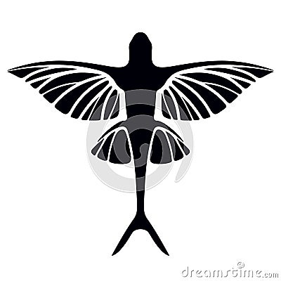 Flying fish Vector Illustration