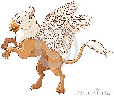 Flying Griffin Vector Illustration