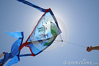 Flying kite Stock Photo