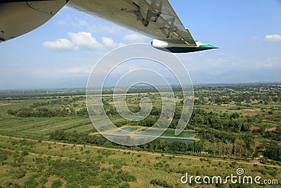 Flying over mainland Honduras Stock Photo