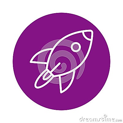 Flying rocket Isolated Vector icon which can easily modify or edit Vector Illustration