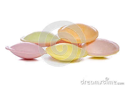 Flying saucer sweets cutout Stock Photo