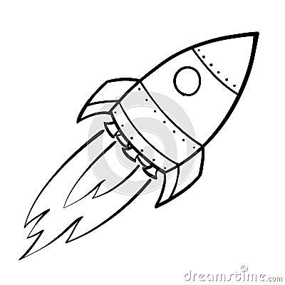 Flying Space Rocket Royalty Free Stock Photos - Image: 32010528