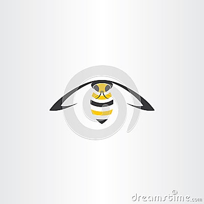 flying wasp vector icon Vector Illustration